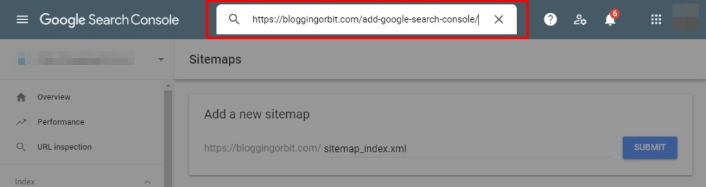 How to Index a new URL from Google Search Console