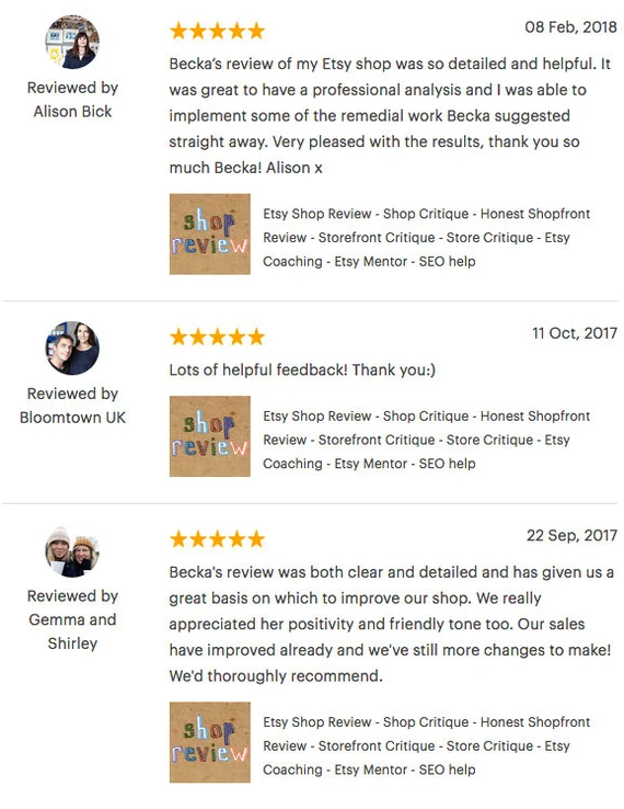 Monitor Your Feedback and Reviews on Etsy